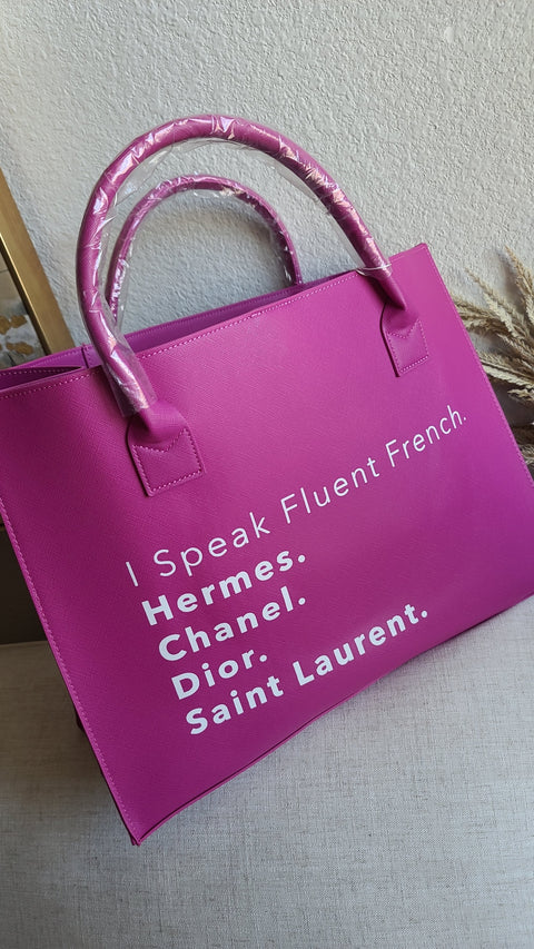 I Speak Fluent French PINK