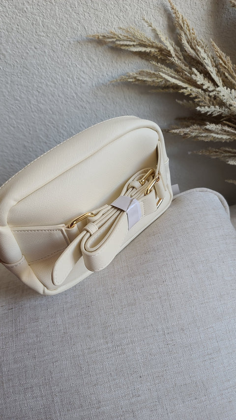I Speak Fluent French- Fanny Bag CREAM
