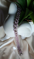 PINK CZ CUBAN ANKLET