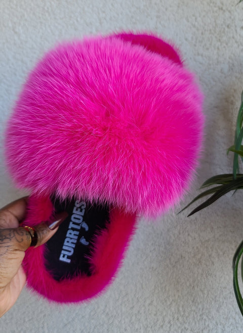 Hot Pink Cozy Slippers