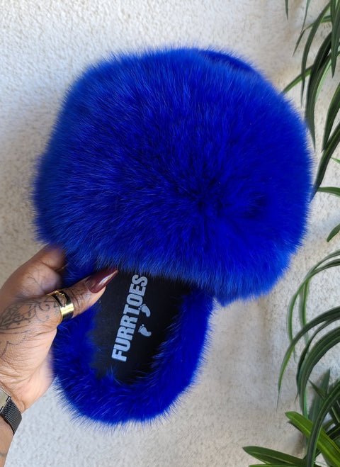 Royal Blue Cozy Slippers