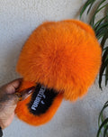 Orange Cozy Slippers